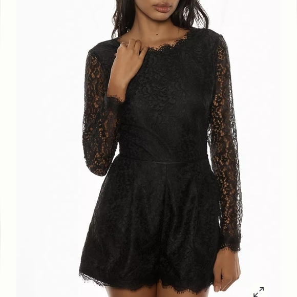 New Anthropologie Lace Romper Size 4 - Picture 2 of 12